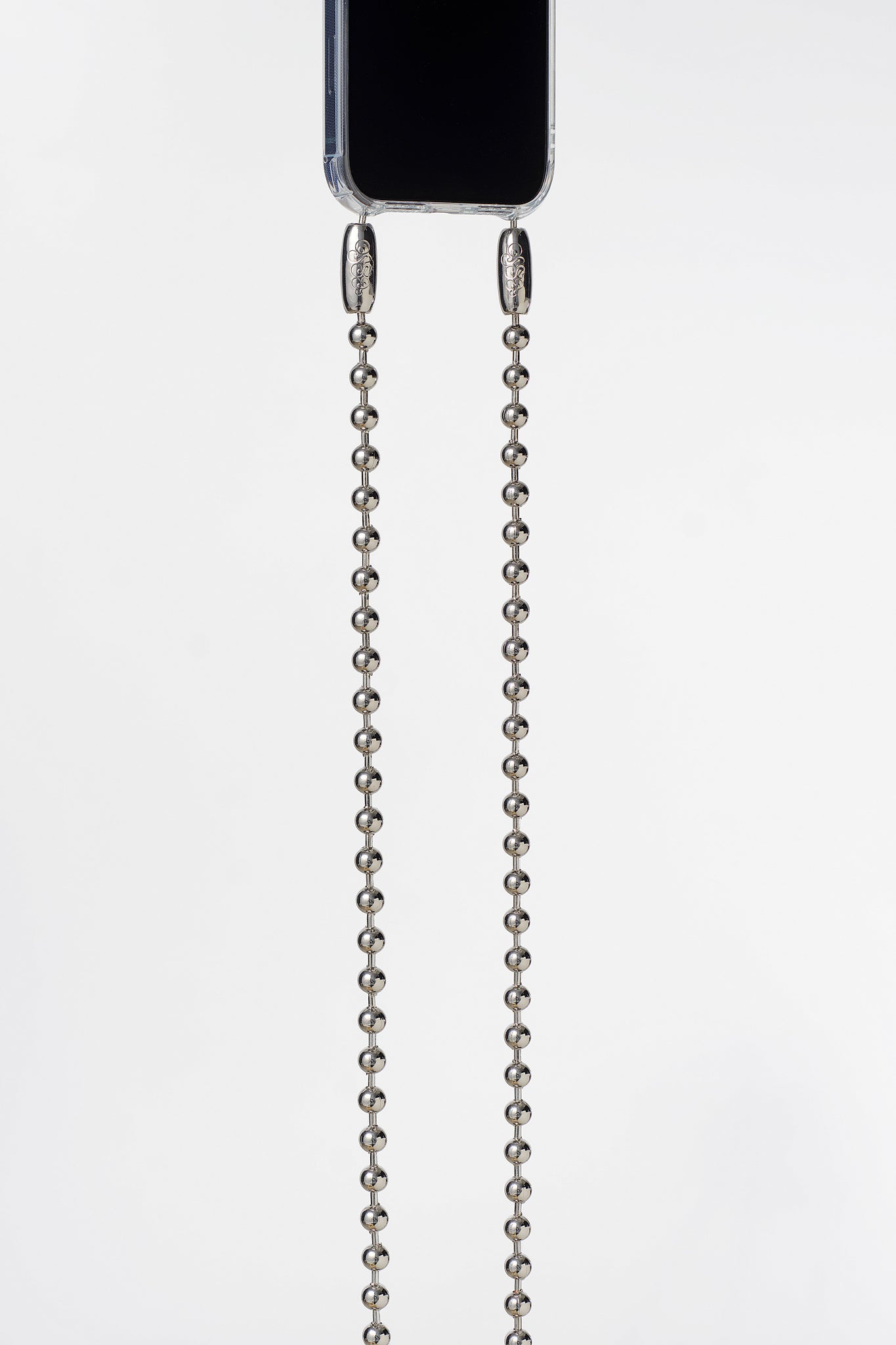 Ballchain Crossbody in Rhodium by Ossa