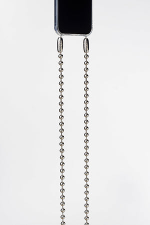 Ballchain Crossbody in Rhodium by Ossa