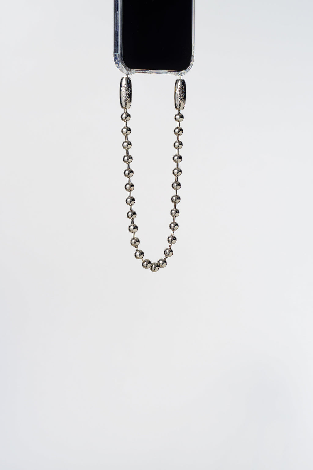 Ballchain Wristlet in Rhodium by Ossa