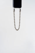 Ballchain Wristlet in Rhodium by Ossa