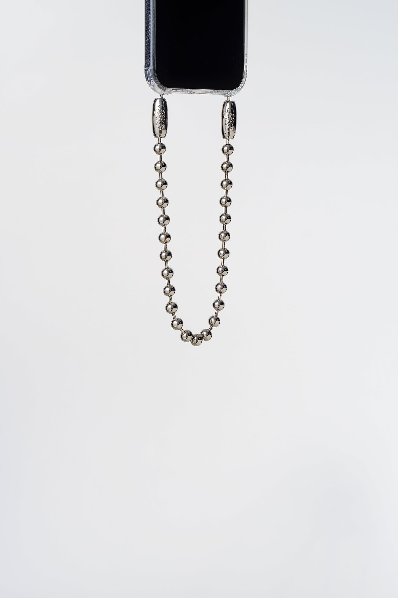Ballchain Wristlet in Rhodium by Ossa