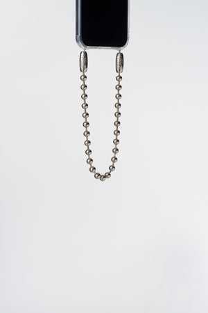 Ballchain Wristlet in Rhodium by Ossa