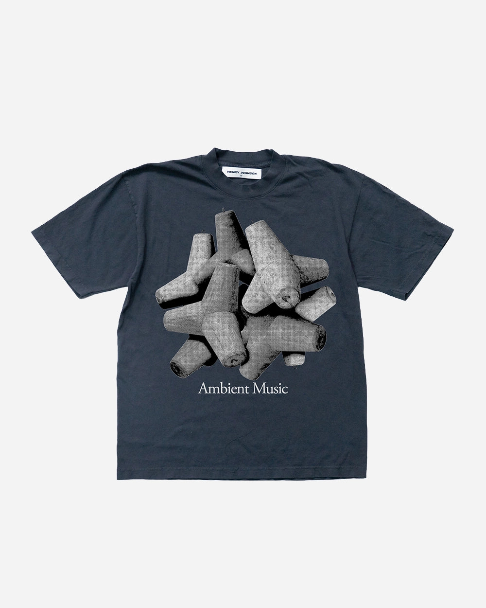 Ambient Music Tee in Black by Henry Johnson