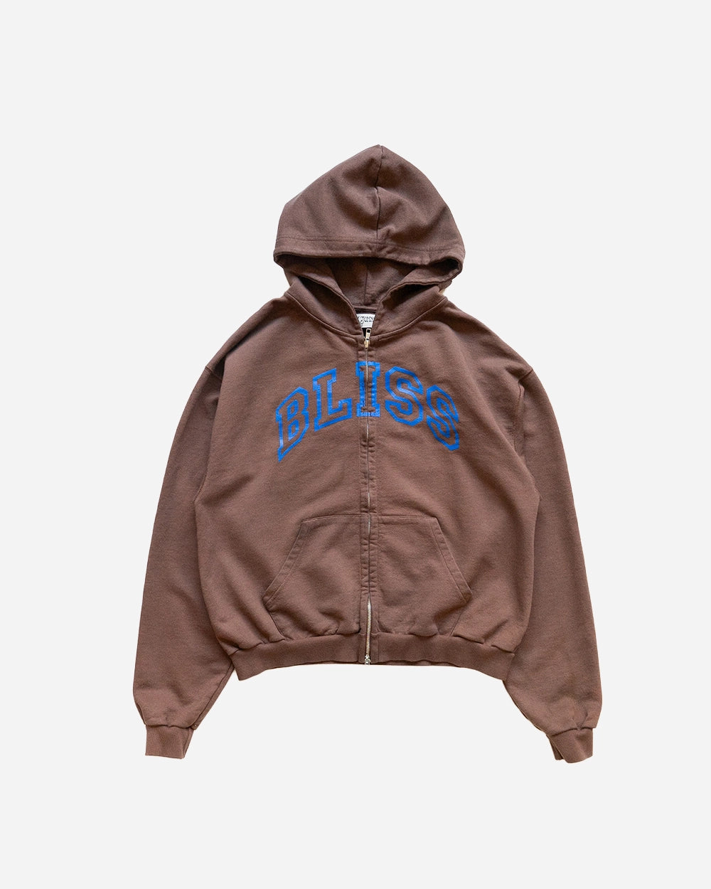 BLISS Zip Hoodie in Brown by Henry Johnson