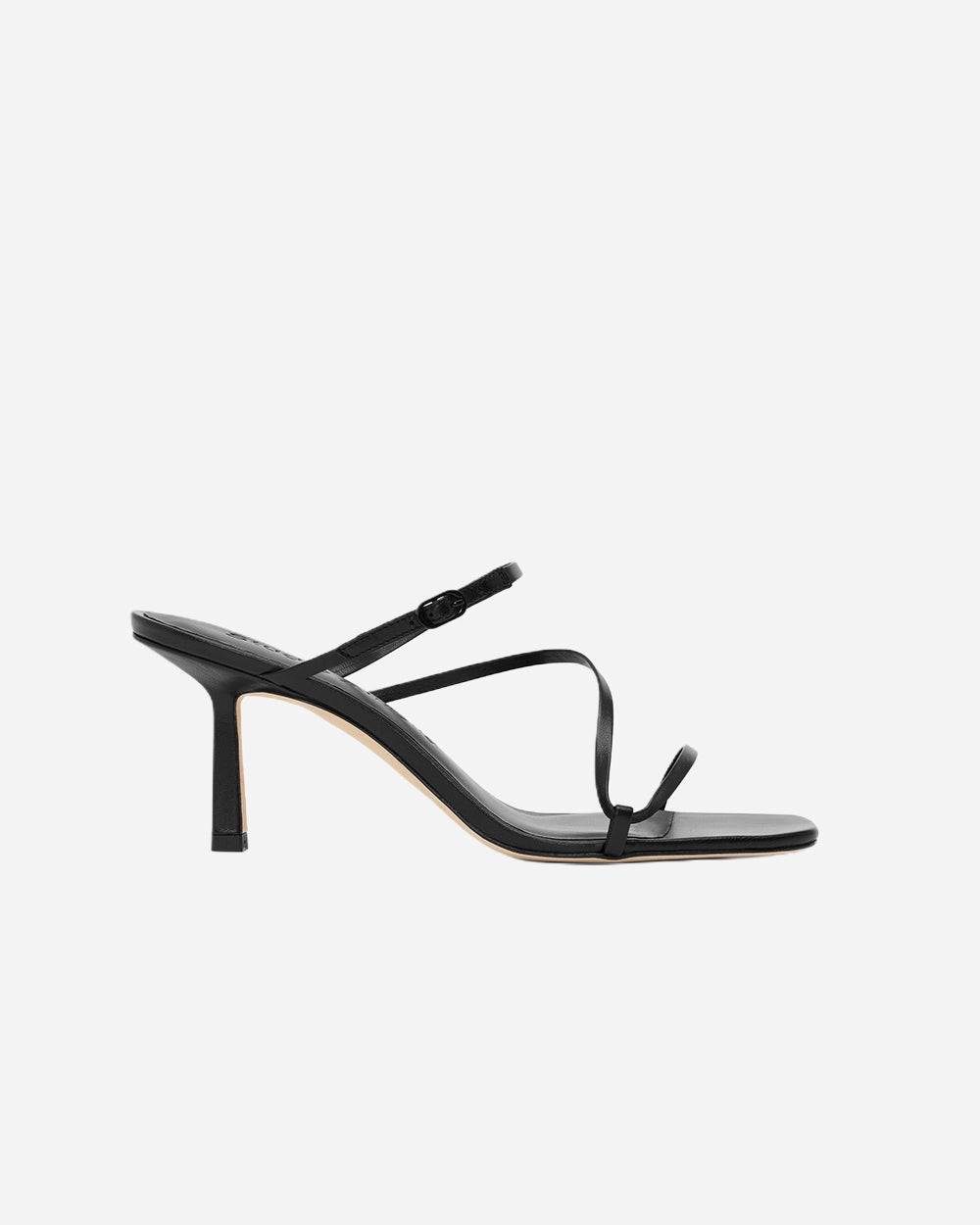 Bias Wrap 70 Heel in Black by Studio Amelia