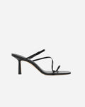Bias Wrap 70 Heel in Black by Studio Amelia