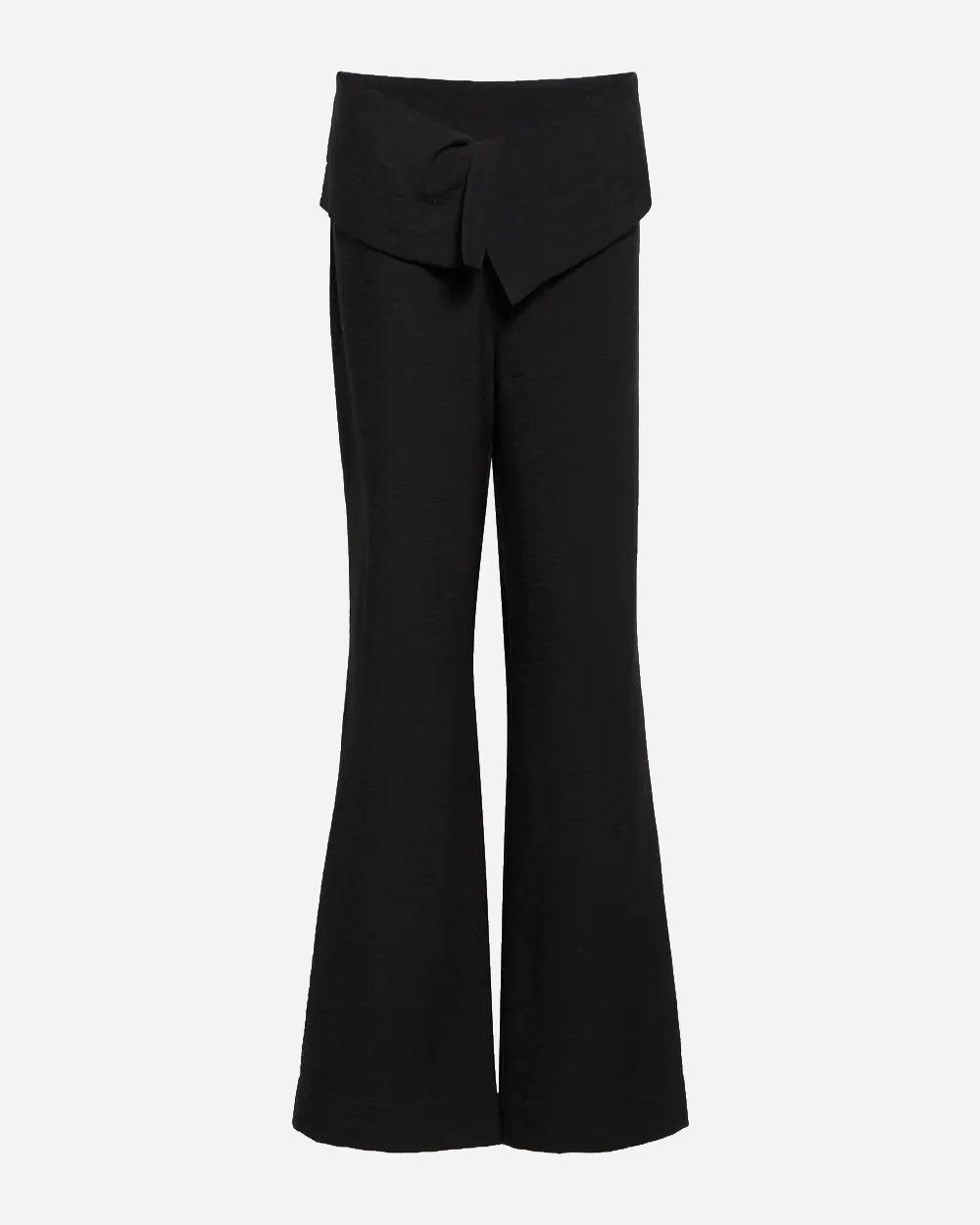 Blake Fold Over Pant in Black Crepe by EMILY DAWN LONG