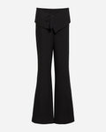 Blake Fold Over Pant in Black Crepe by EMILY DAWN LONG