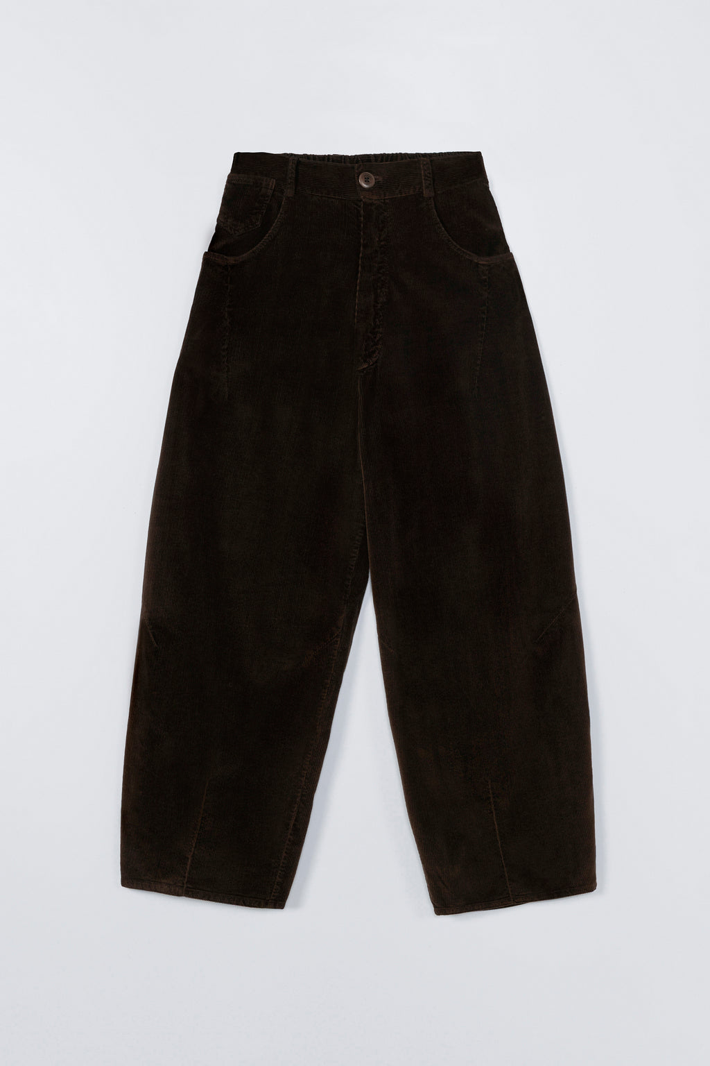 Corduroy Baggy Pants in Brown by CORDERA