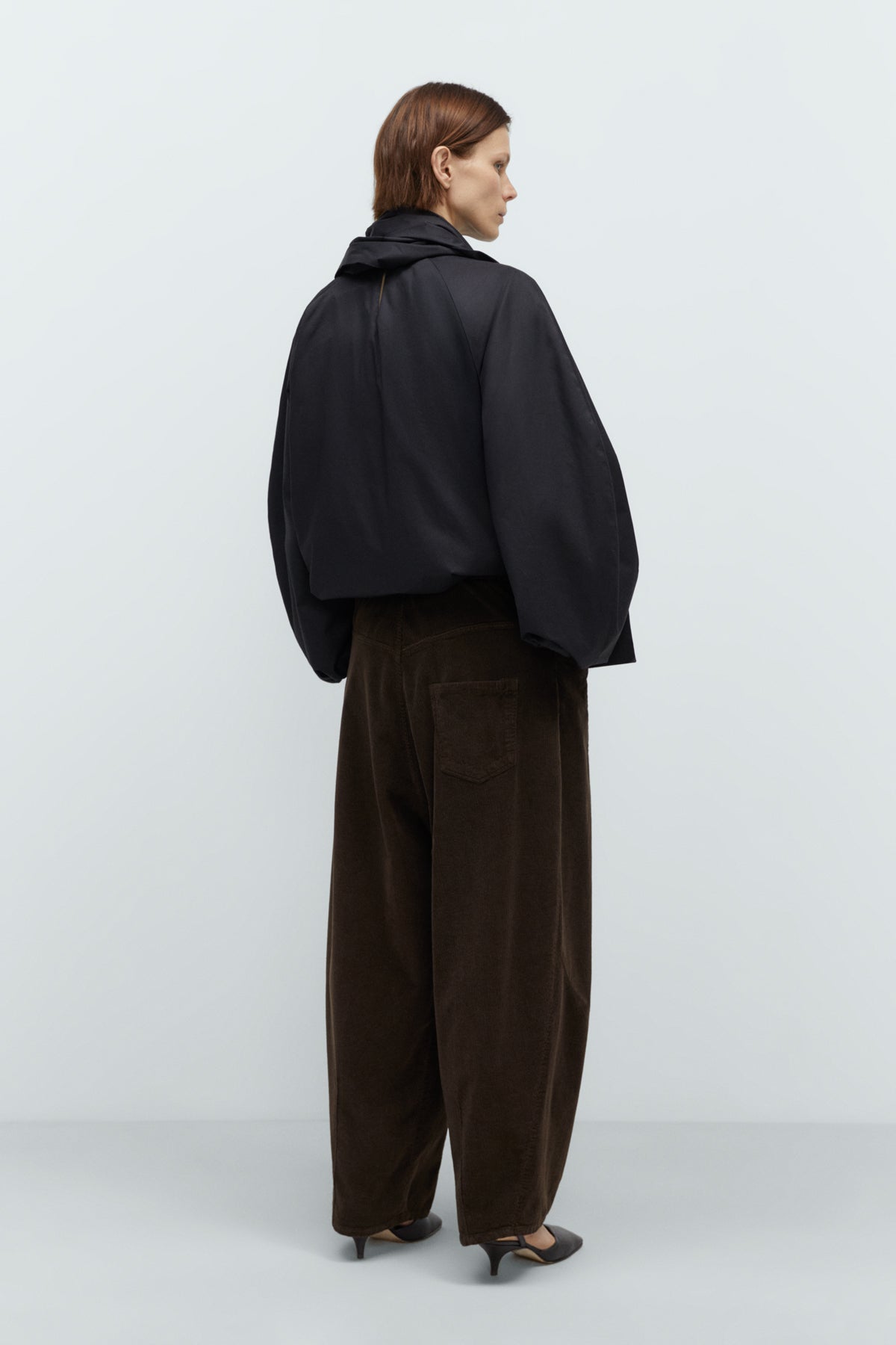Corduroy Baggy Pants in Brown by CORDERA