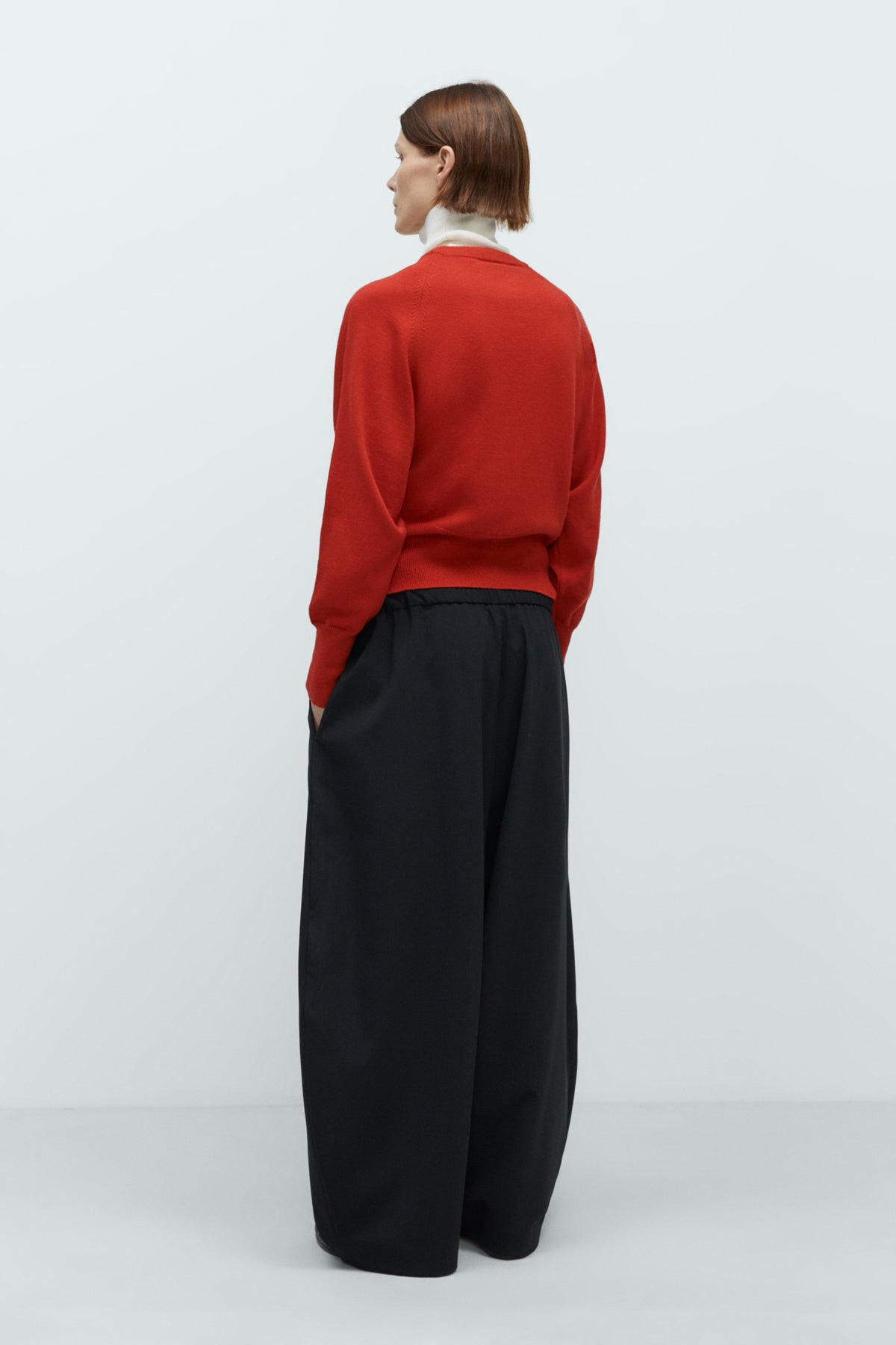 Merino Wool Sweater in Red by CORDERA
