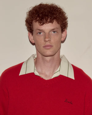 Currant Sweater in Red by Bode