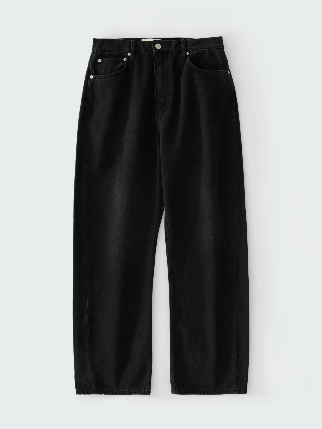 Black jeans on a white background