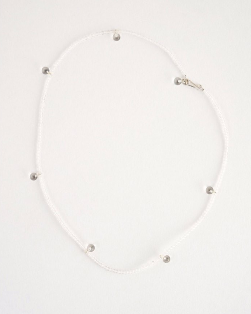 Crystal Tiny Dew Necklace by Mussels and Muscles