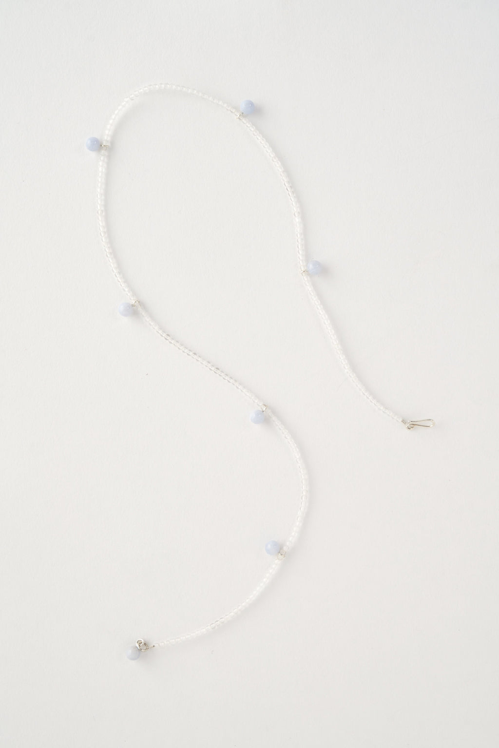 Crystal Dew Necklace Tiny in Chalcedon