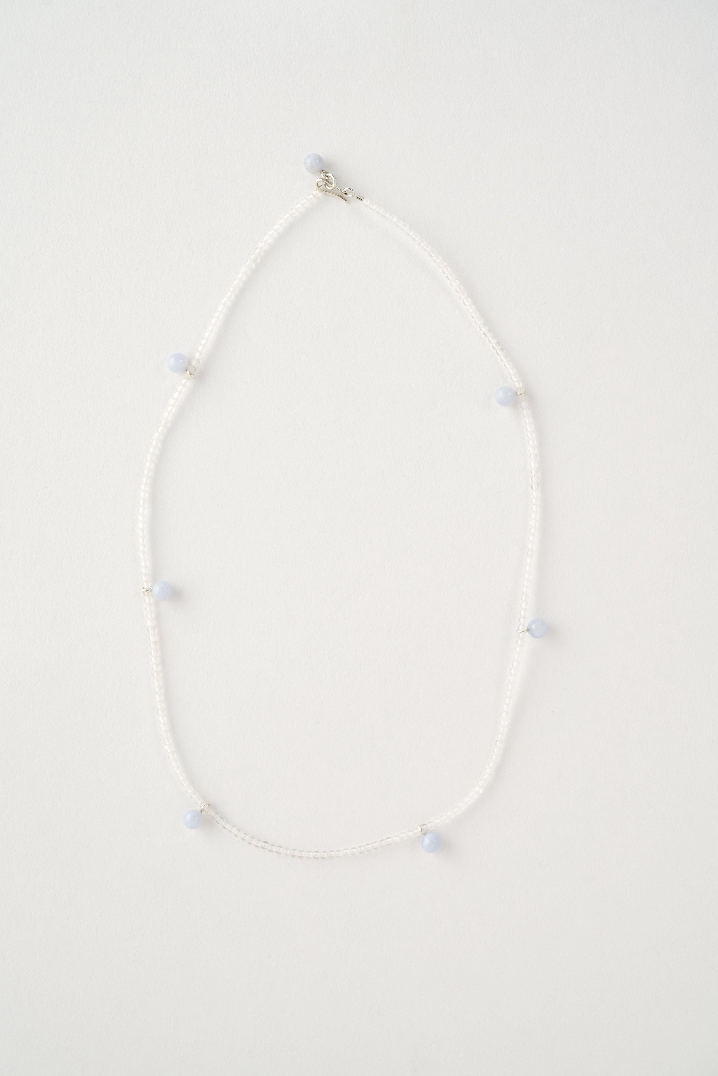 Crystal Dew Necklace Tiny in Chalcedon