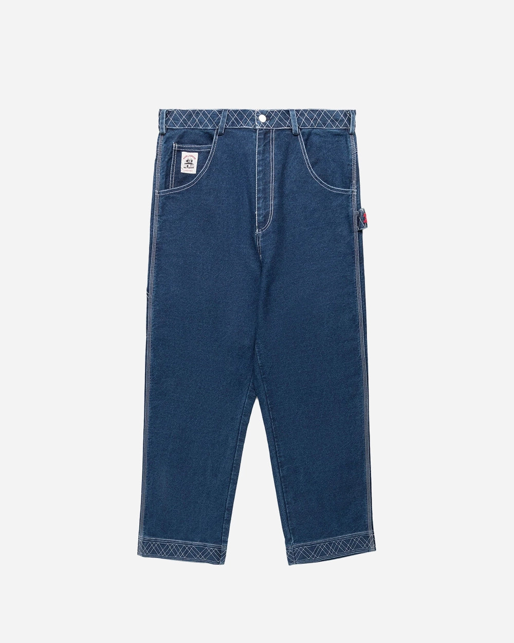 Embroidered Denim Knolly Brook Trousers by Bode