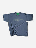 Blue t-shirt with text 'Take Off Your Clothes' on a white background