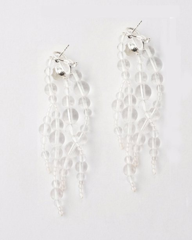Crystal Glyzinia Earrings by Mussels and Muscles