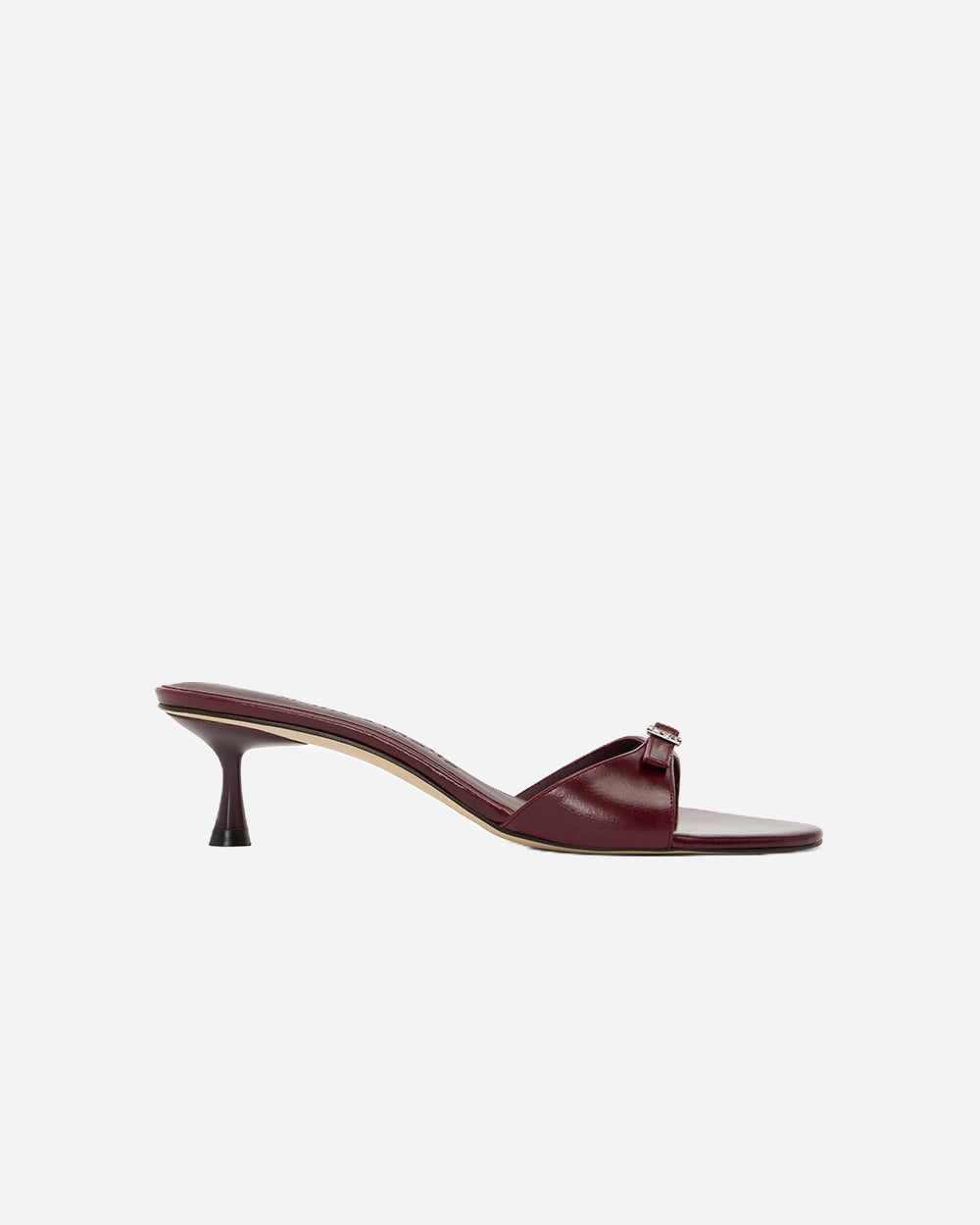 Greta 50 Mule in Merlot by Studio Amelia