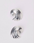 Silver Shell Earrings No.2 by Mussels and Muscles