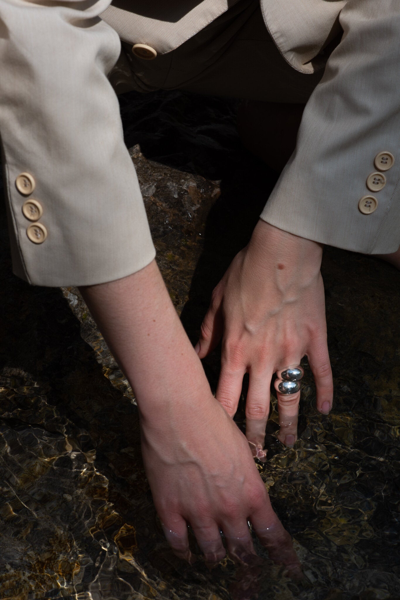 Half Moon Ring by Mussels and Muscles