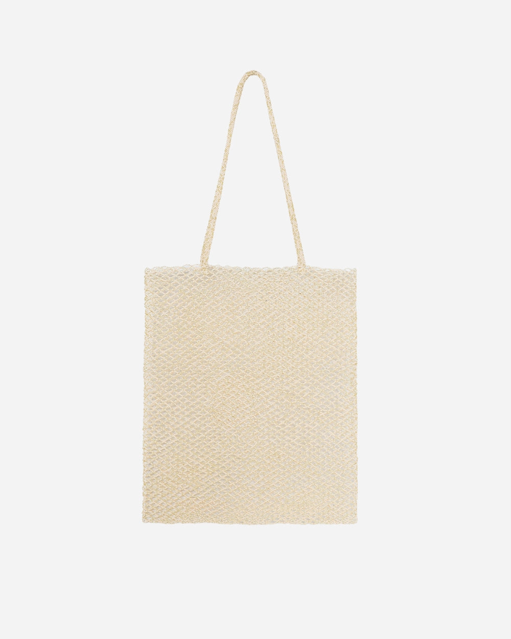 Handmade Beaded Tote Bag in Cream by CORDERA