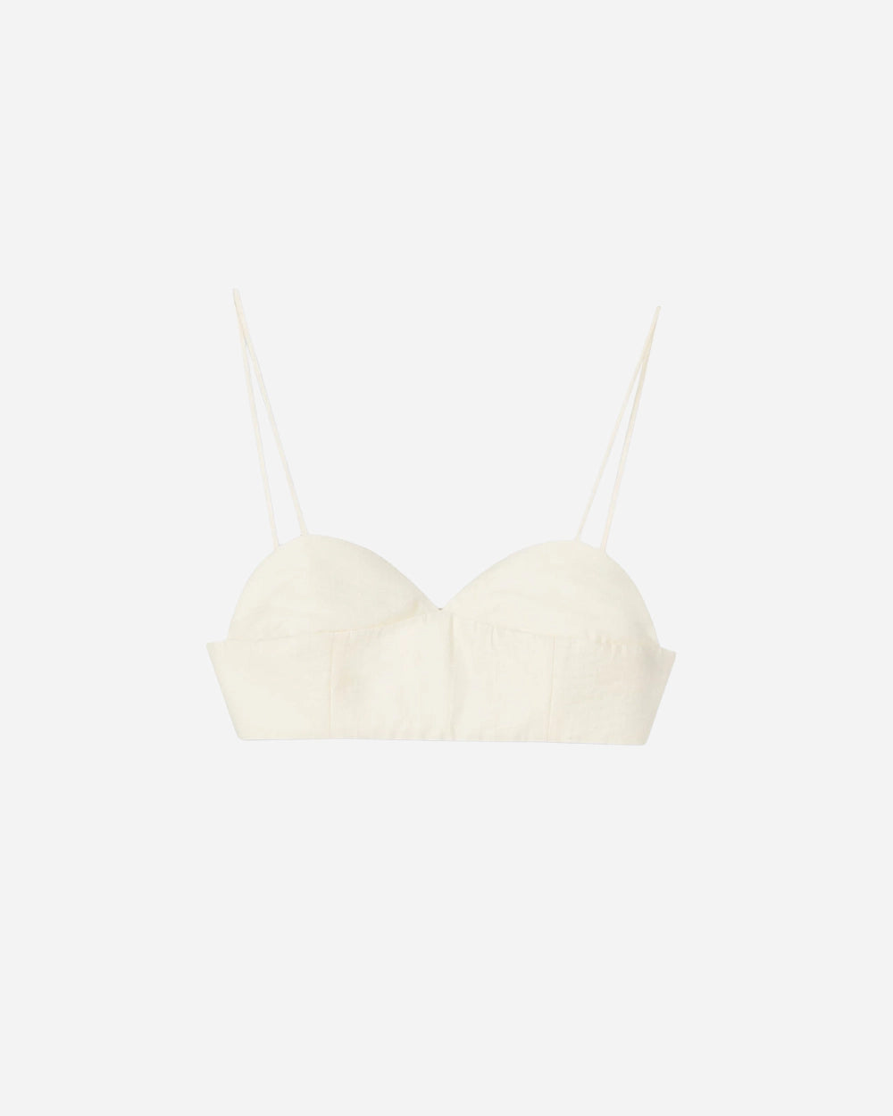 Heart-Shaped Bralette in Marfil by CORDERA