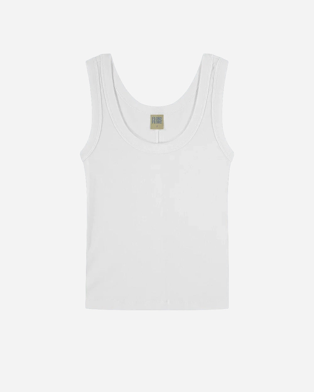 Hillie Tank in White by FLORE FLORE