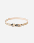 Hollyhock 10 Rivet Suede in Beige & Silver by Déhanche