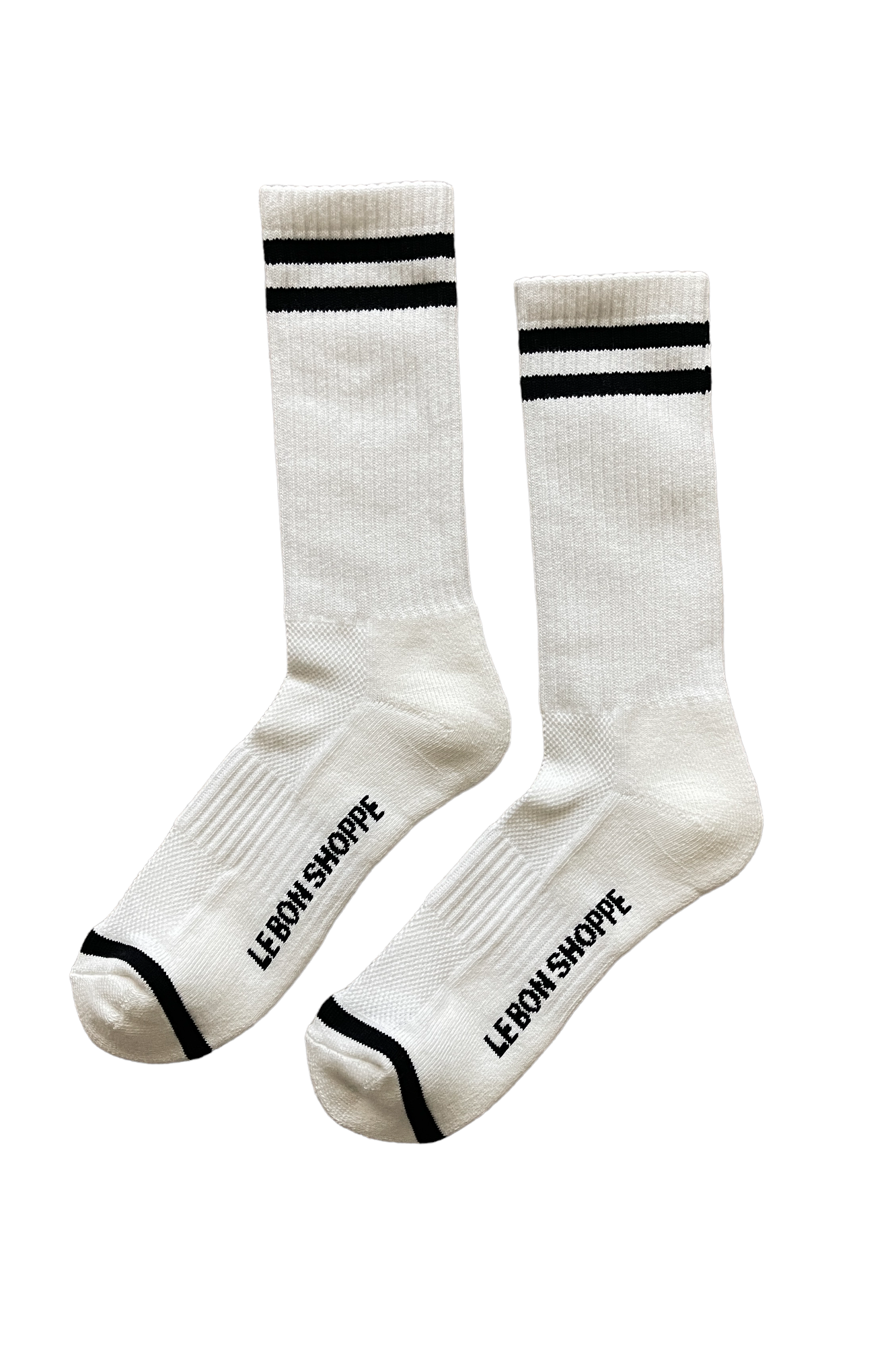 Extended Boyfriend Socks in Classic White