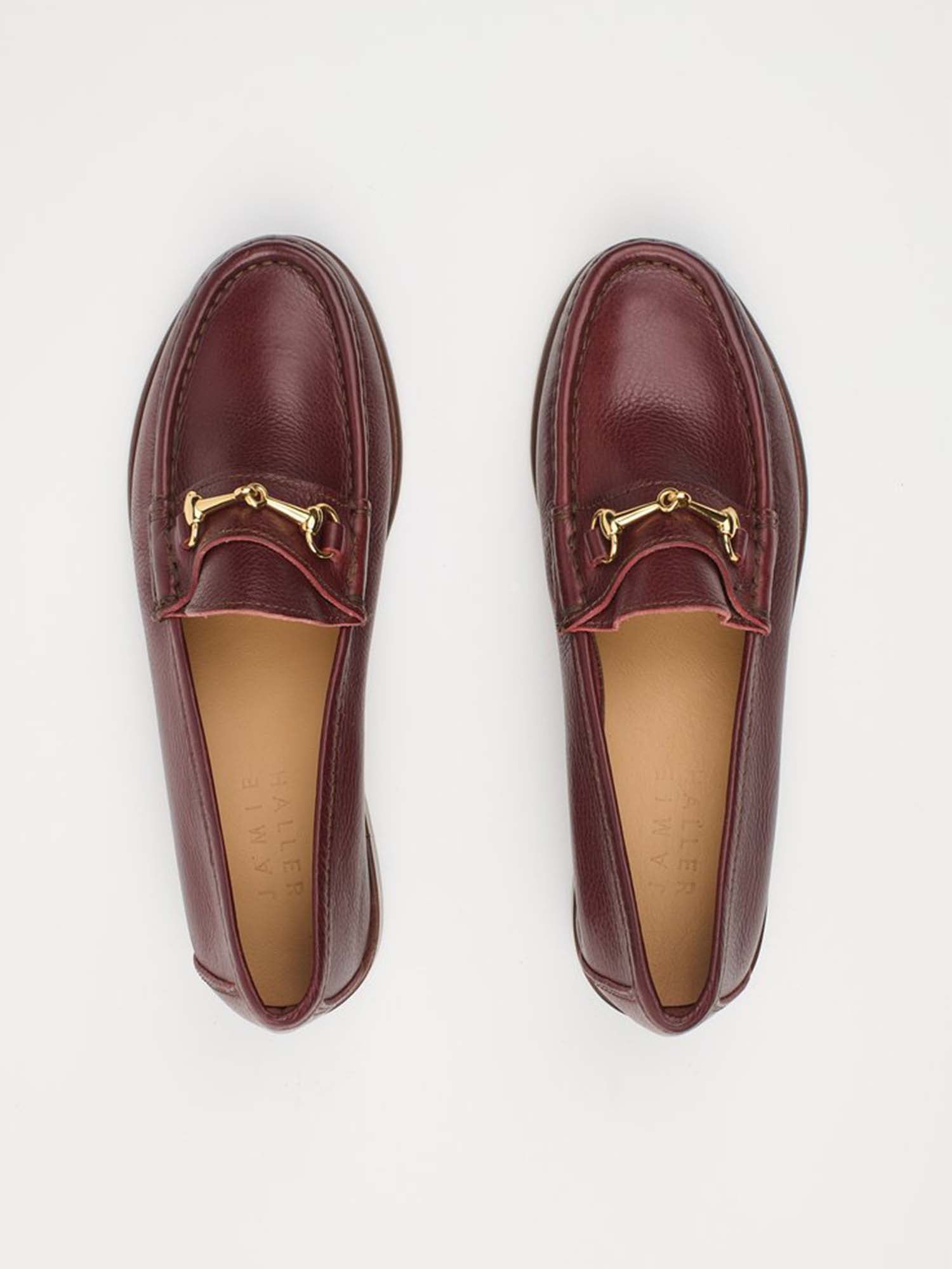 Jamie Haller Bit Loafer in Oxblood Castagno