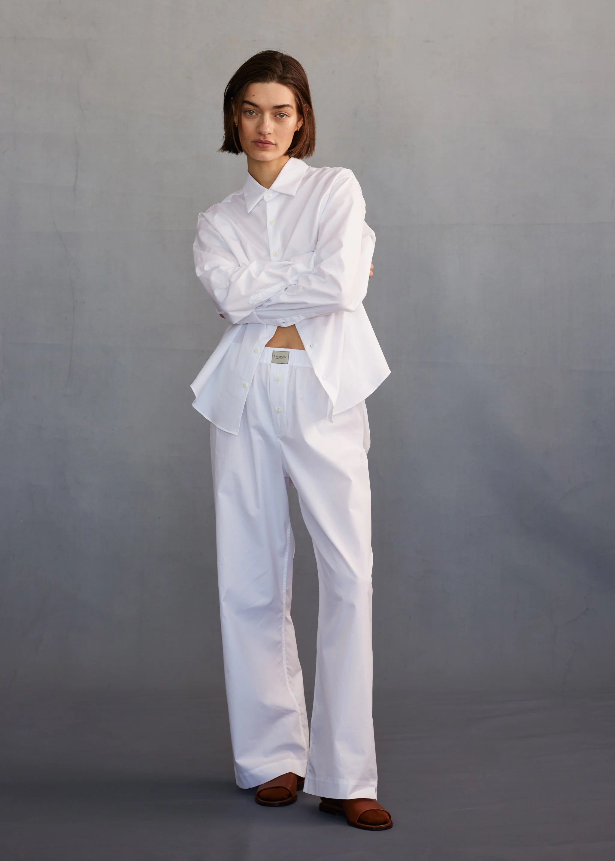 La Shirt Classica in White by Comme Si