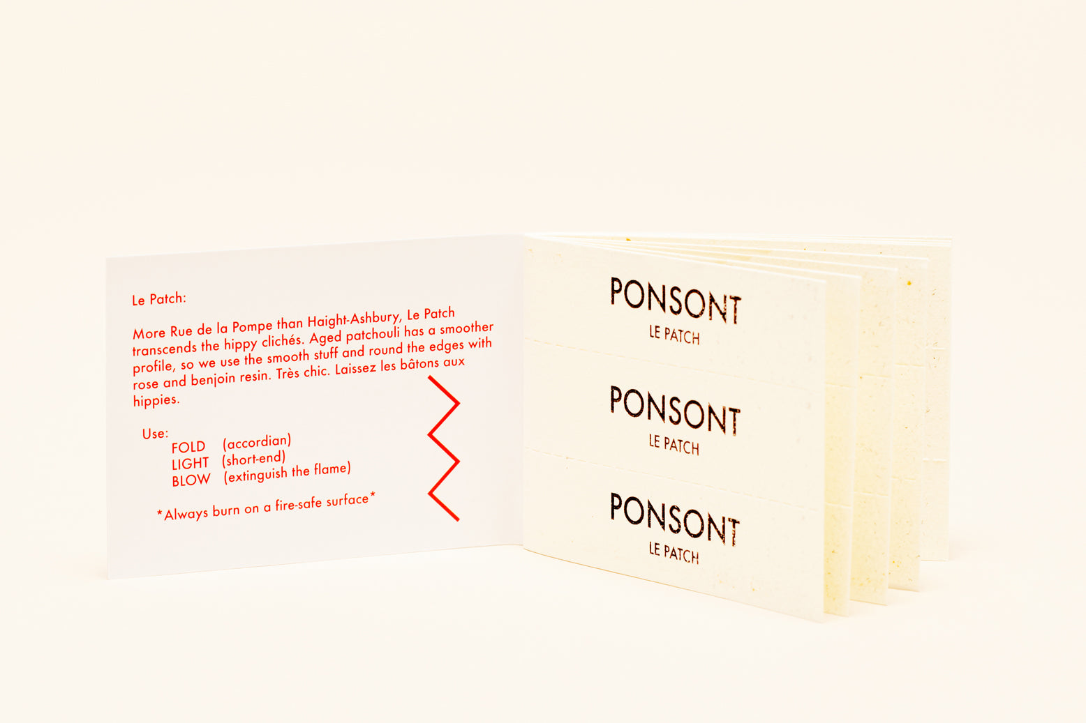 Incense Paper in Le Patch by PONSONT