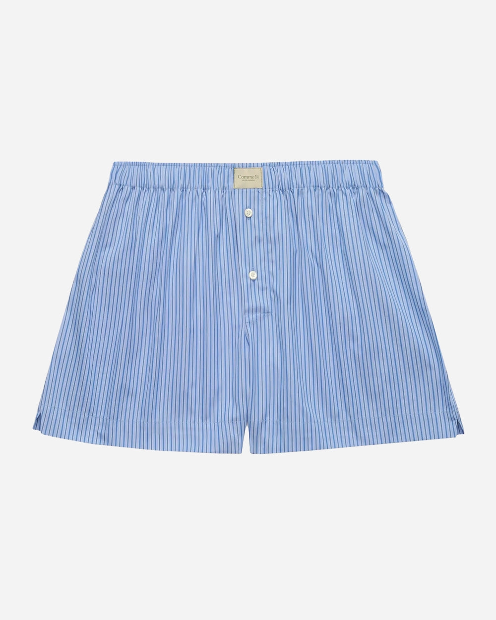 La Boxer Classica in Celeste Stripe by Comme Si