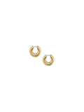 Medium Terra Hoops in Gold