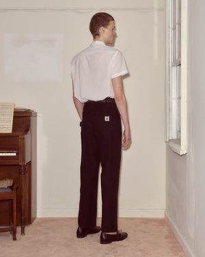 Embroidered Denim Knolly Brook Trousers in Black by Bode