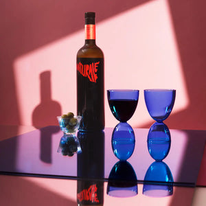 Classic Cocktail Glass in Monotone Indigo