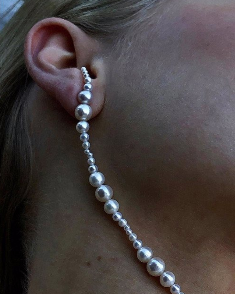 Lone Pearl Glyzinia Earrings