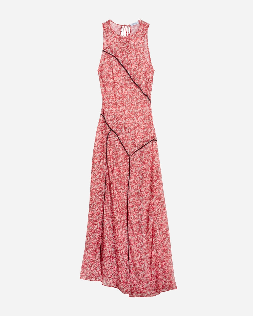 Paneled Maxi Bias Dress in Poppy Floral Chiffon by NOMIA