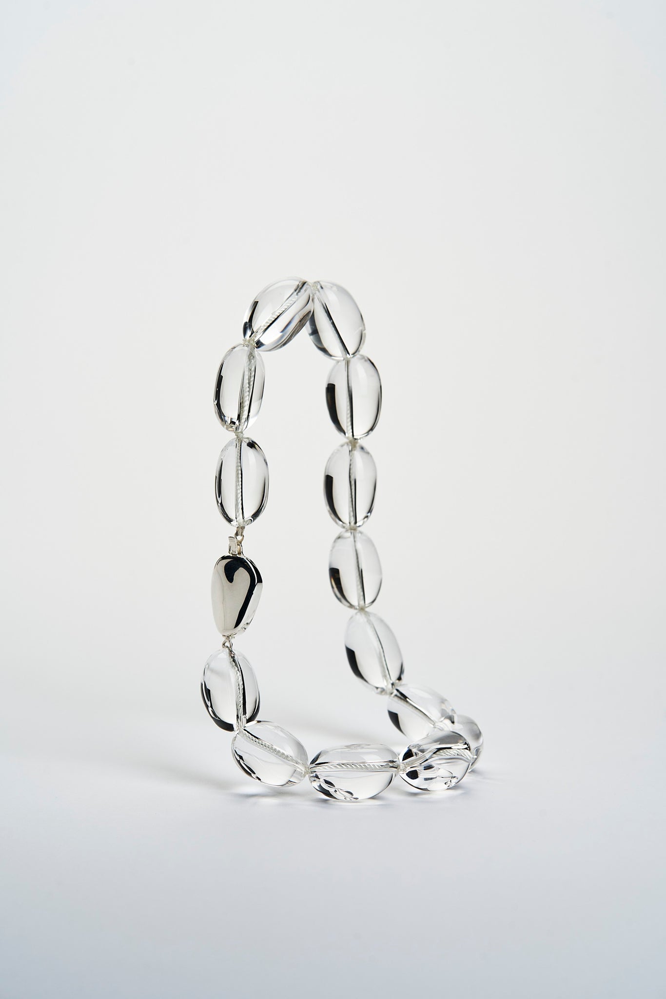 Pebbles Necklace in Rock Crystal