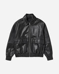 Piston Leather Jacket in Black by Studio Nicholson