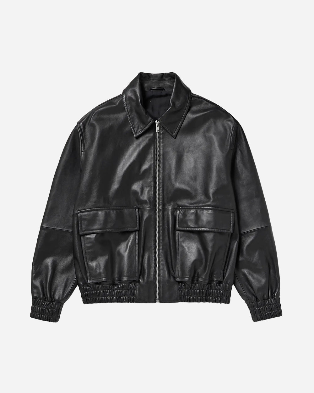 Piston Leather Jacket in Black by Studio Nicholson