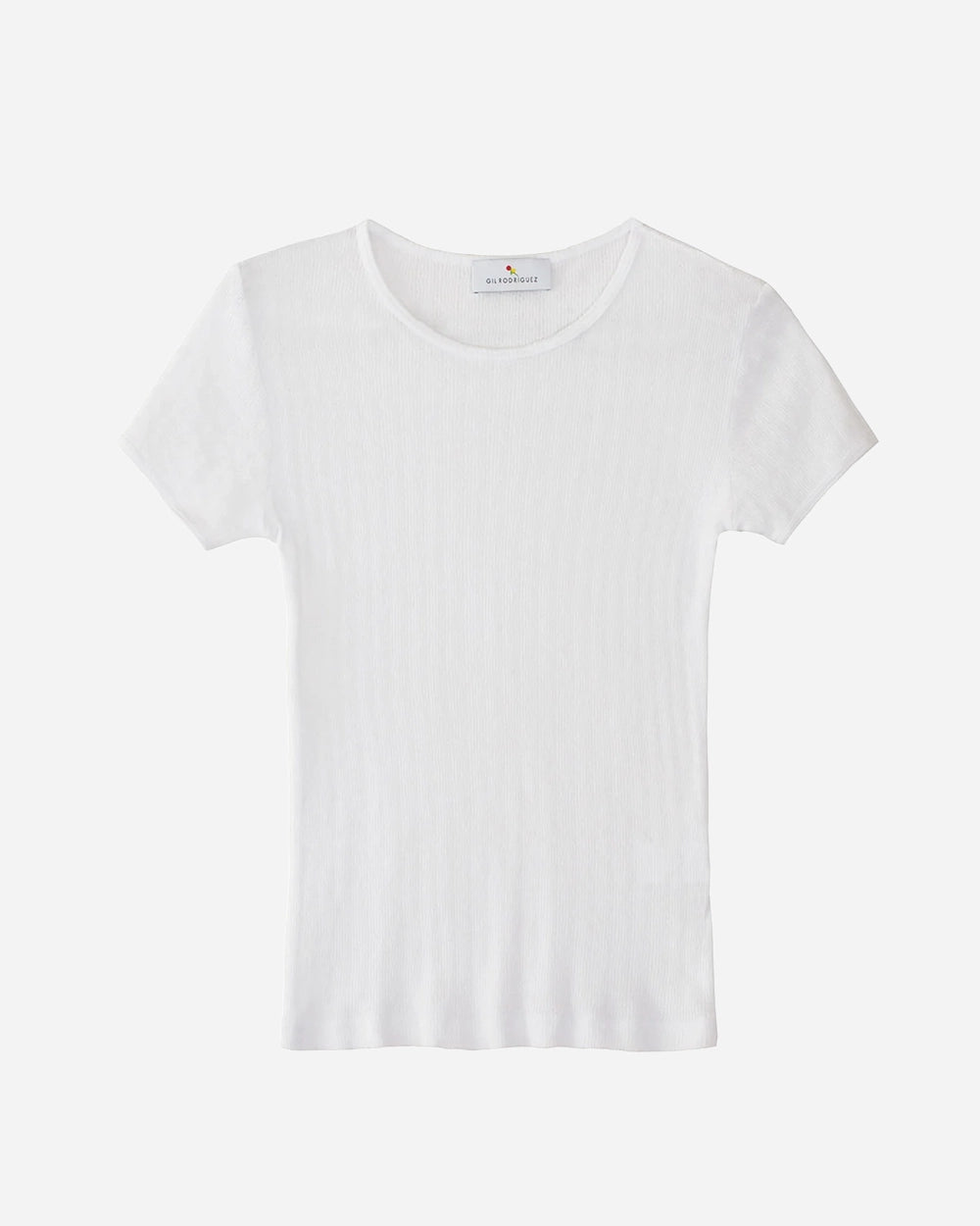 Pointelle Perla Tee in White by Gil Rodriguez