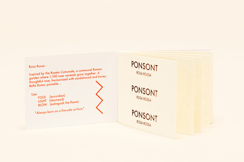 Incense Paper in Rosa Rossa by PONSONT
