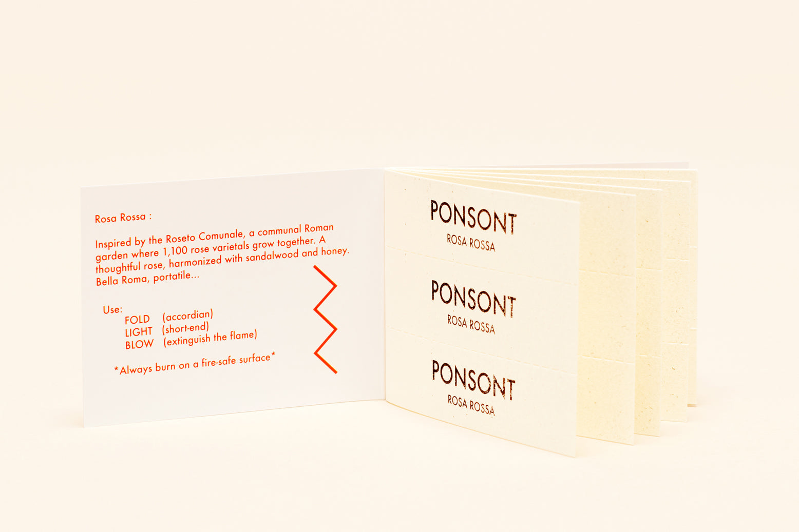 Incense Paper in Rosa Rossa by PONSONT
