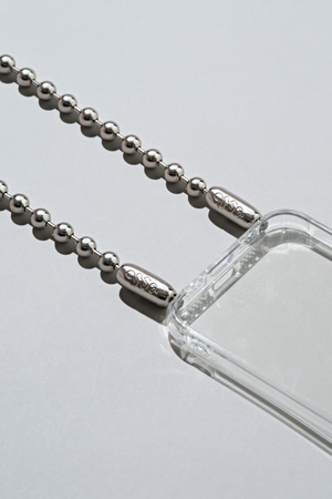 Ballchain Wristlet in Rhodium by Ossa
