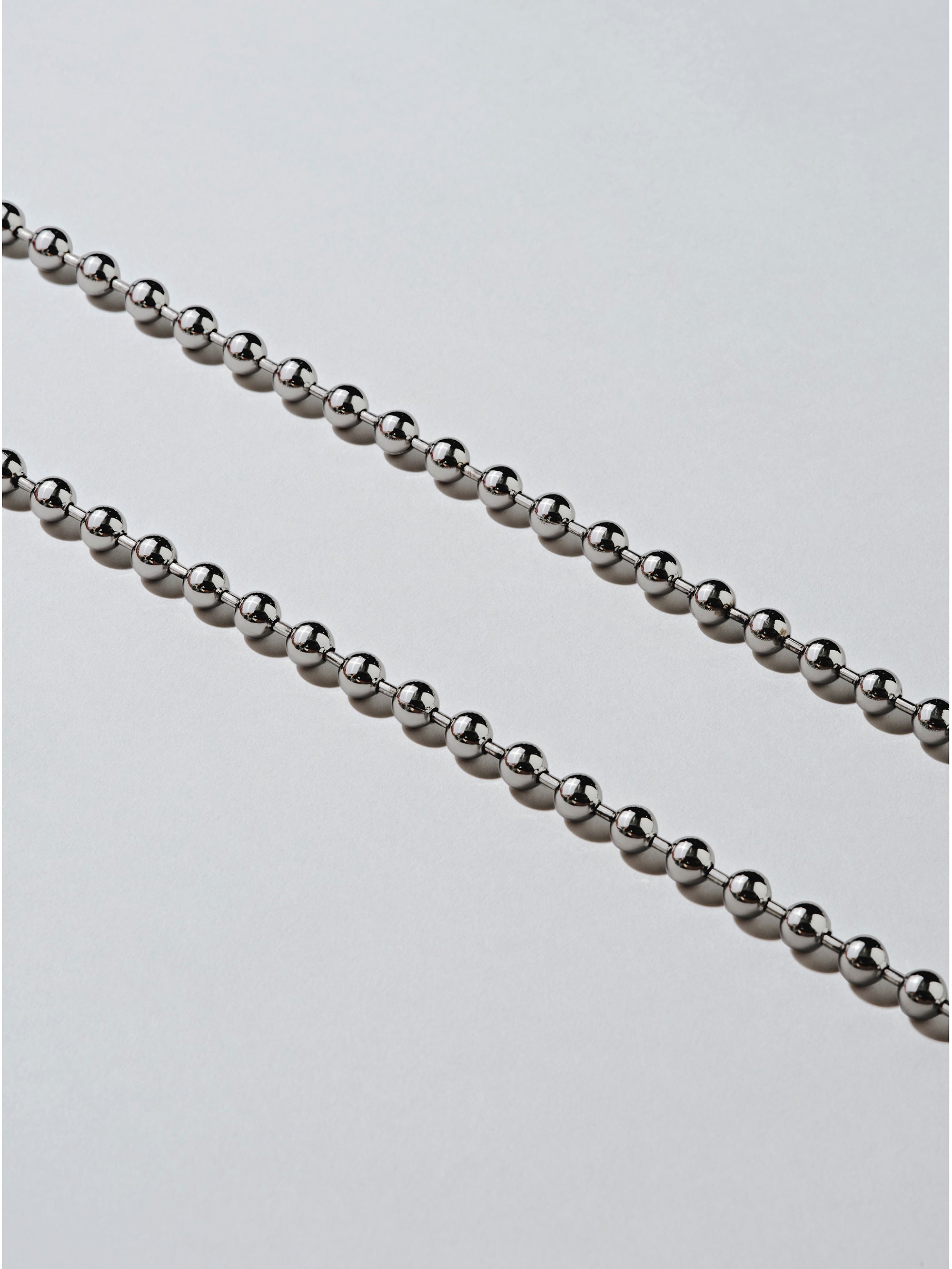 Ballchain Crossbody in Rhodium by Ossa