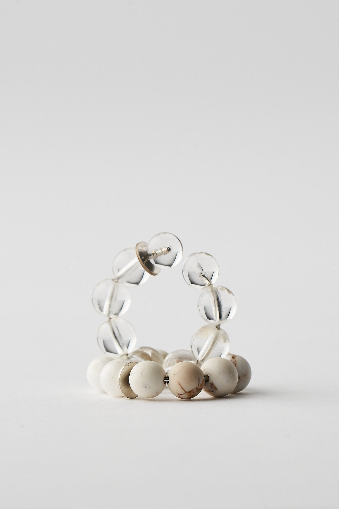 Spheres Earcuff in Rock Crystal