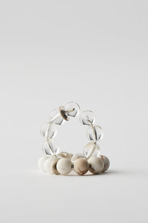 Spheres Earcuff in Rock Crystal
